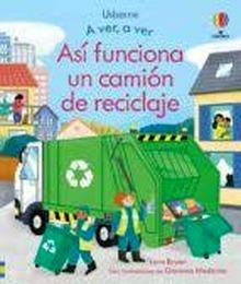 Asi funciona un camion de reciclaje