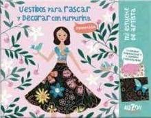 Vestidos para rascar y decorar con purpurina. primavera