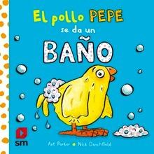 El pollo Pepe se da un baño