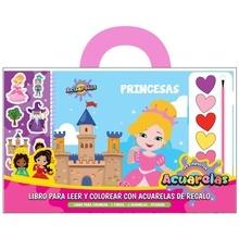 Princesas. Libros para leer y colorear con acuarelas.