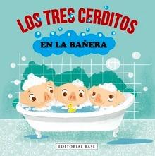 Los tres cerditos en la bañera