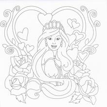 Colorea mandalas. Princesas