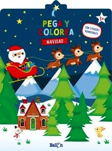Navidad - pega y colorea