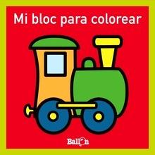 Mi bloc para colorear - tren