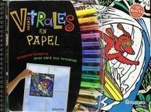 Vitrales en Papel. Catapulta 'Incluye 12 Rotuladores de Colores de Doble Punta'