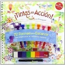 ¡ Tintas en Accion ! '72 Formas para Estarcir. Incluye Tintas de Colores y Almohadilla'